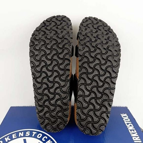 Birkenstock Mayari Birko-Flor Black Leather Sandals - Picture 5 of 6